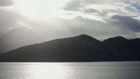 Overcast over the peaks of the Nidwalden Mountains. Switzerland landscape. Stock Footage 123745836