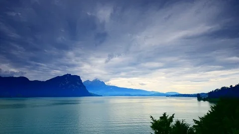 Overcast picturesque paint. Stock Footage 115211982