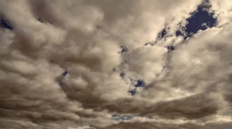 Overcast scene. Cloudy sky view. Cloud drifting. Cloudy atmospheric backdrop Stock Photos