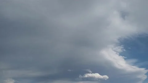 Overcast sky and huge clouds Stock Footage 151047810