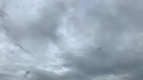 Overcast sky with beautiful, organic patterning in the clouds Vídeo Stock 136826051