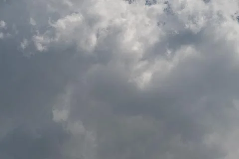 Overcast sky with layered gray clouds Foto stock
