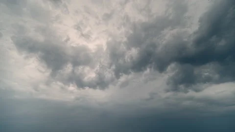 The overcast sky motion. time lapse Stock Footage 136130981