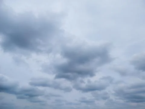 Overcast sky with scattered gray clouds creating a dramatic mood, ideal for Stock Photos