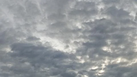 Overcast Sky with Soft Cloud Patterns Stock Photos