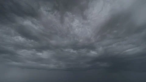 The overcast sky is streaming. time lapse Stock Footage 136131451