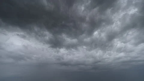 The overcast sky is streaming. time lapse Stock Footage 136131678
