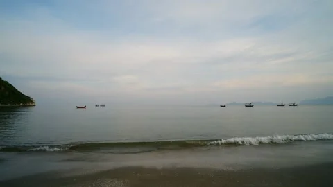 Overcast Tropical Bay 12 Stock Footage 288010588