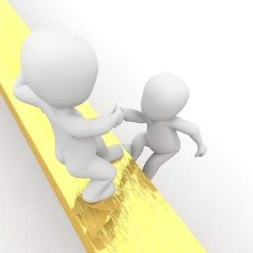 Overcome obstacles Stock Illustration