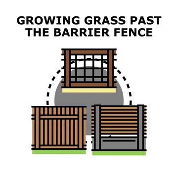 Overcoming barrier fence difficulty symbol concept Stock Illustration