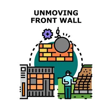 Overcoming challenge, breaking barriers, achieving progress concept Stock Illustration