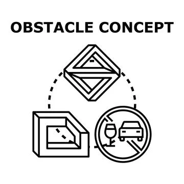 Overcoming challenges and solving business problems concept Stockillustratie