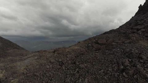 Overcoming a mountain pass. Overcoming difficulties Stock Footage 221999063
