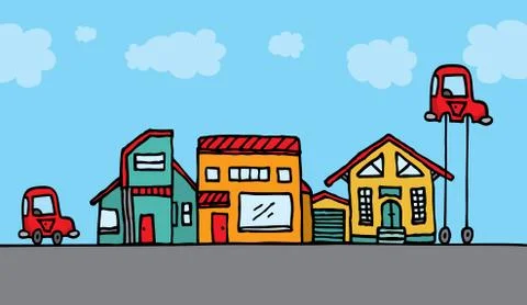 Overcoming obstacles Stock Illustration