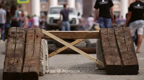 Overcoming roadblocks during car trial 4x4 Stock Footage 64570372