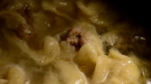 Overcooked dumplings Stock Footage 250104109