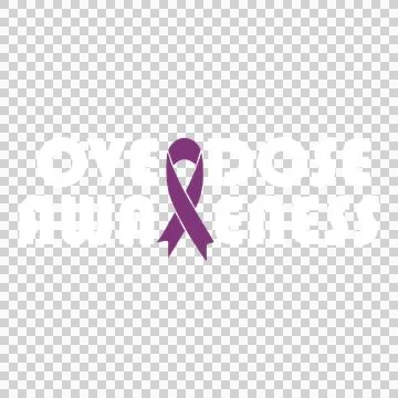 Overdose Awareness Ribbon Text Logo interrupting Variation A Stock Illustration