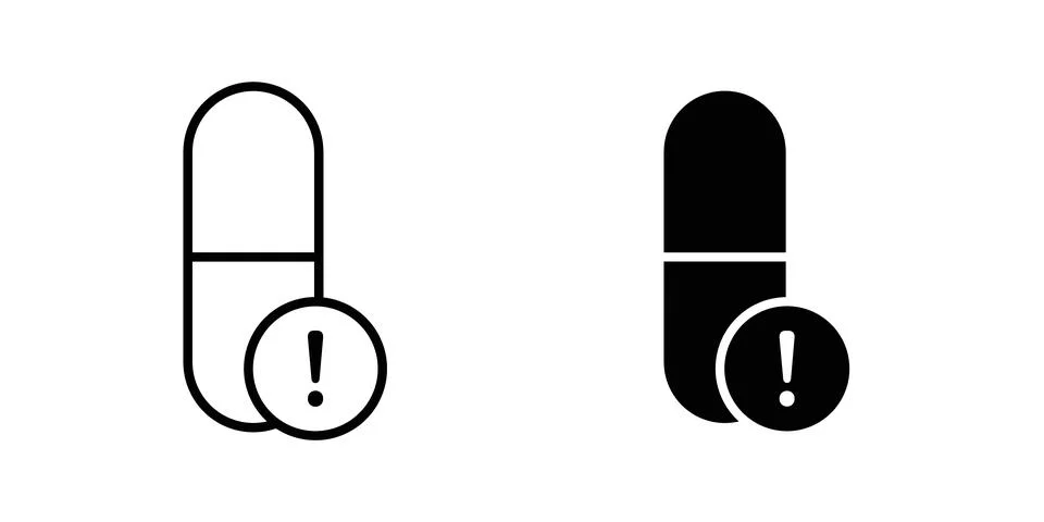 Overdose icon graphic design. web icons vectors Stock Illustration