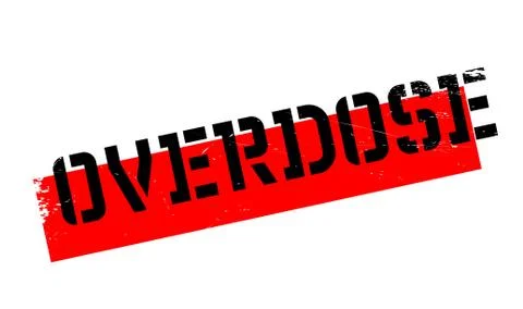 Overdose rubber stamp Stock Illustration