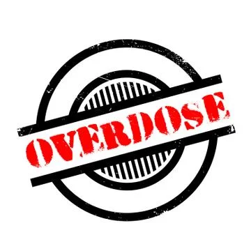 Overdose rubber stamp Stock Illustration