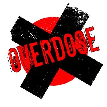 Overdose rubber stamp Stock Illustration
