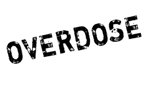 Overdose rubber stamp Stock Illustration