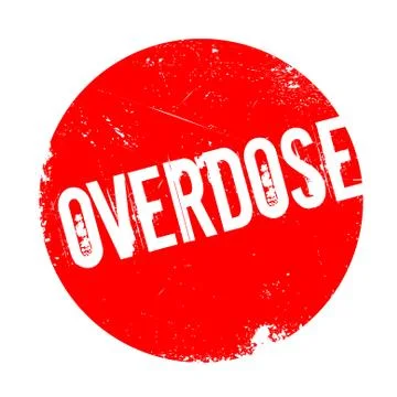 Overdose rubber stamp Stock Illustration