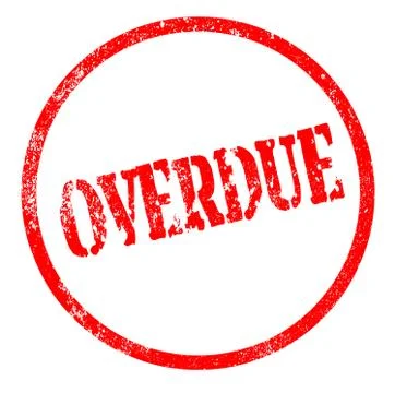 Overdue Stock Illustration