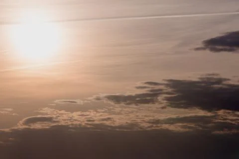 Overecast sunny sky Stock Photos