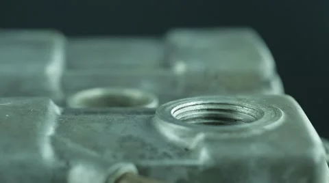 Overfilling the engine Stock Footage 59310942