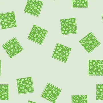 Overfitting warning machine learning glyph seamless pattern Stock Illustration