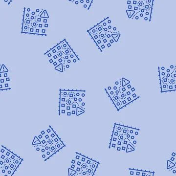 Overfitting warning machine learning line seamless pattern 库存插图