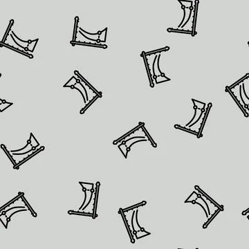 Overfitting warning machine learning line vector seamless pattern 库存插图