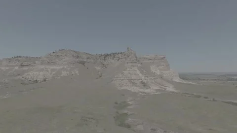 Overflight 3 Scotts Bluff National Monument Stock Footage 233909953