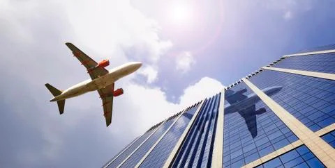 Overflight of Brussels Stock Photos