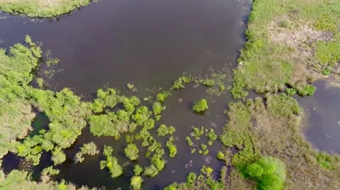 Overflight Lake Stock Footage 50130264