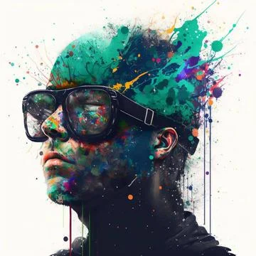 Overflow of emotions Stock Illustration