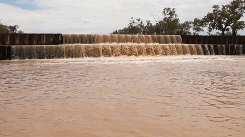 Overflow flooding form rain Stock Footage 71330578