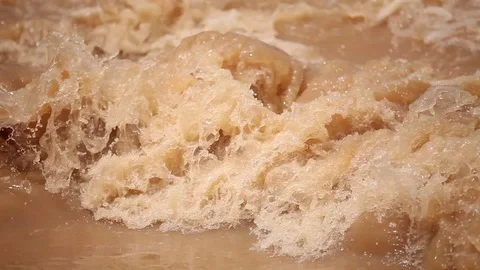 Overflow flooding form rain Stock Footage 71336110