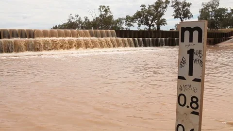 Overflow flooding form rain Stock Footage 72113012
