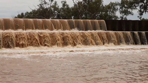 Overflow flooding form rain Stock Footage 72113321