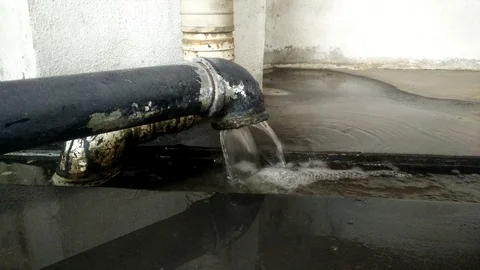 The overflow of water Stock Footage 92899125