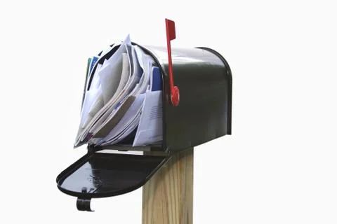 Overflowing mailbox Stock Photos