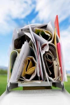 Overflowing Mailbox Stock Photos