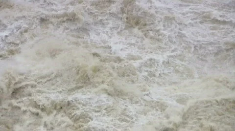 Overflowing river Stock Footage 645195