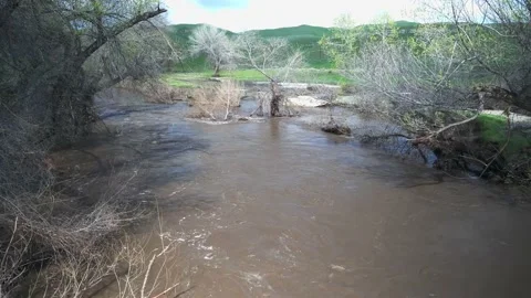 Overflowing Stream: A Display of the Power of Water Stock Footage 236080851