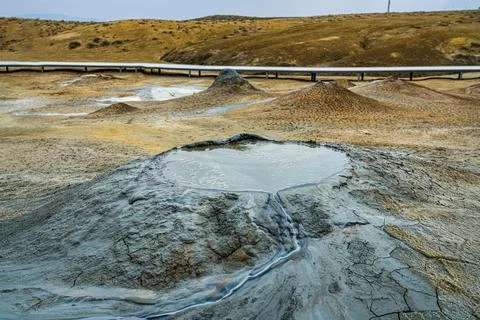 Overflowing volcano Foto stock