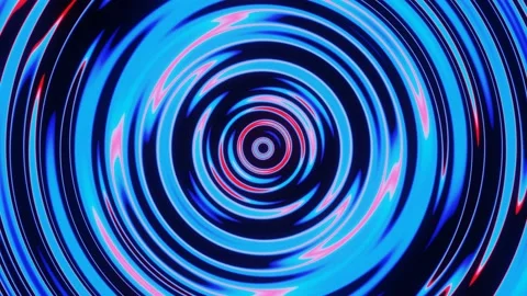 Overflows of circles of blue and red colors Stock Footage 173603367