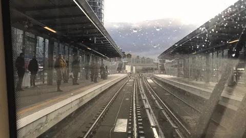 Overground, London, timelapse Stock Footage 104188739