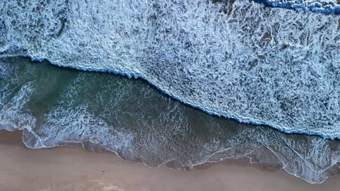 Overhead 4K Drone Footage of Waves Stock-Footage 285389259